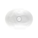 530x340x175mm Fienza Aluca Pill Semi-Inset Basin Ceramic Slim Edge Design Gloss White