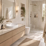 Fienza Aluca Oval Inset Basin Ceramic Slim Edge with Overflow 530x340x175mm - Colours Available