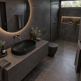 Fienza Aluca Oval Inset Basin Ceramic Slim Edge with Overflow 530x340x175mm - Colours Available