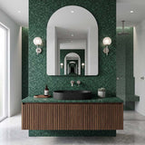Fienza Aluca Oval Inset Basin Ceramic Slim Edge with Overflow 530x340x175mm - Colours Available