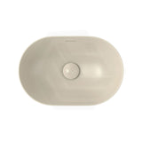 530x340x175mm Fienza Aluca Pill Semi-Inset Basin Ceramic Slim Edge Design Matt Khaki