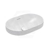 530x340x175mm Fienza Aluca Pill Semi-Inset Basin Ceramic Slim Edge Design Matt White