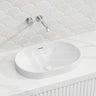 530x340x175mm Fienza Aluca Oval Inset Basin Ceramic Slim Edge with Overflow Colours Available