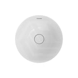 350x350x175mm Fienza Aluca Round Inset Basin Ceramic Slim Edge Design With Overflow Gloss White