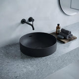 Fienza Aluca Round Inset Basin Ceramic Slim Edge With Overflow 350x350x175mm - Various Colour
