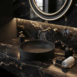 Fienza Aluca Round Inset Basin Ceramic Slim Edge With Overflow 350x350x175mm - Various Colour