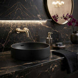 Fienza Aluca Round Inset Basin Ceramic Slim Edge With Overflow 350x350x175mm - Various Colour
