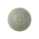 350x350x175mm Fienza Aluca Round Inset Basin Ceramic Slim Edge Design With Overflow Matt Olive