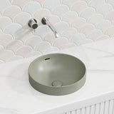 350x350x175mm Fienza Aluca Round Inset Basin Ceramic Slim Edge With Overflow Various Colour