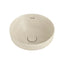 350x350x175mm Fienza Aluca Round Inset Basin Ceramic Slim Edge Design With Overflow Matt Khaki