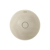 350x350x175mm Fienza Aluca Round Inset Basin Ceramic Slim Edge Design With Overflow Matt Khaki