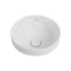 350x350x175mm Fienza Aluca Round Inset Basin Ceramic Slim Edge Design With Overflow Matt White