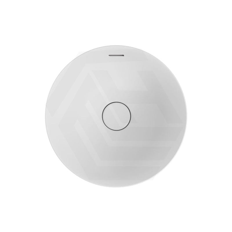 350x350x175mm Fienza Aluca Round Inset Basin Ceramic Slim Edge Design With Overflow Matt White
