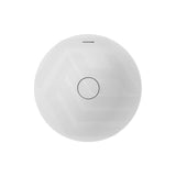350x350x175mm Fienza Aluca Round Inset Basin Ceramic Slim Edge Design With Overflow Matt White