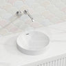 350x350x175mm Fienza Aluca Round Inset Basin Ceramic Slim Edge With Overflow Various Colour