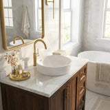 Fienza Aluca Round Inset Basin Ceramic Slim Edge With Overflow 350x350x175mm - Various Colour