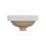 345x345x175mm Fienza Aluca Square Inset Basin Ceramic Slim Edge Design With Overflow Gloss White