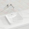 345x345x175mm Fienza Aluca Square Inset Basin Ceramic Slim Edge With Overflow Various Colour