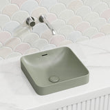 345x345x175mm Fienza Aluca Square Inset Basin Ceramic Slim Edge With Overflow Various Colour