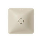 345x345x175mm Fienza Aluca Square Inset Basin Ceramic Slim Edge Design With Overflow Matt Khaki