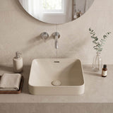 Fienza Aluca Square Ceramic Inset Basin Slim Edge with Overflow 345x345x175mm - Variant Colour