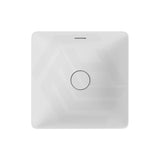 345x345x175mm Fienza Aluca Square Inset Basin Ceramic Slim Edge Design With Overflow Matt White