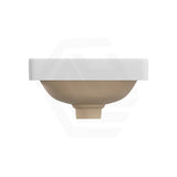 345x345x175mm Fienza Aluca Square Inset Basin Ceramic Slim Edge Design With Overflow Matt White