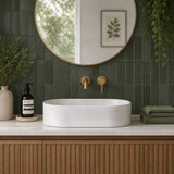 Fienza Aluca Pill Ceramic Above Counter Basin Slim Edge 510x310x120mm - 3 Colours