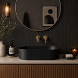 Fienza Aluca Pill Ceramic Above Counter Basin Slim Edge 510x310x120mm - 3 Colours