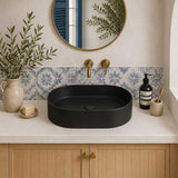 Fienza Aluca Pill Ceramic Above Counter Basin Slim Edge 510x310x120mm - 3 Colours