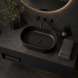 Fienza Aluca Pill Ceramic Above Counter Basin Slim Edge 510x310x120mm - 3 Colours