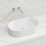 510x310x120mm Fienza Aluca Pill Ceramic Above Counter Basin Slim Edge Colours Available