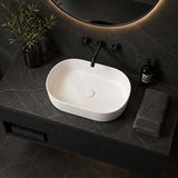Fienza Aluca Pill Ceramic Above Counter Basin Slim Edge 510x310x120mm - 3 Colours
