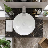 Fienza Aluca Round Above Counter Basin Ceramic Slim Edge 400x400x140mm - Variant Colours