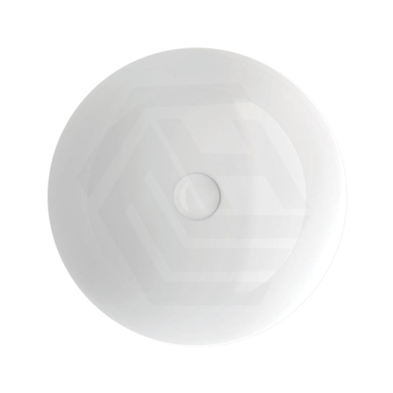 400x400x140mm Fienza Aluca Above Counter Basin Ceramic slim edge design Gloss White