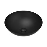 400x400x140mm Fienza Aluca Above Counter Basin Ceramic slim edge design Matt Black