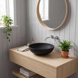 Fienza Aluca Round Above Counter Basin Ceramic Slim Edge 400x400x140mm - Variant Colours