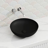 400x400x140mm Fienza Aluca Round Above Counter Basin Ceramic Slim Edge Colours Available