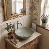 Fienza Aluca Round Above Counter Basin Ceramic Slim Edge 400x400x140mm - Variant Colours
