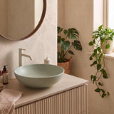 Fienza Aluca Round Above Counter Basin Ceramic Slim Edge 400x400x140mm - Variant Colours