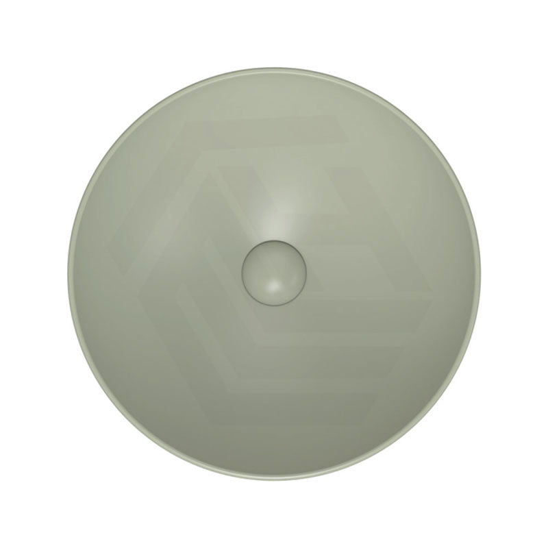 400x400x140mm Fienza Aluca Above Counter Basin Ceramic slim edge design Matt Olive