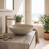 Fienza Aluca Round Above Counter Basin Ceramic Slim Edge 400x400x140mm - Variant Colours