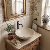 Fienza Aluca Round Above Counter Basin Ceramic Slim Edge 400x400x140mm - Variant Colours