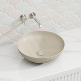 400x400x140mm Fienza Aluca Round Above Counter Basin Ceramic Slim Edge Colours Available