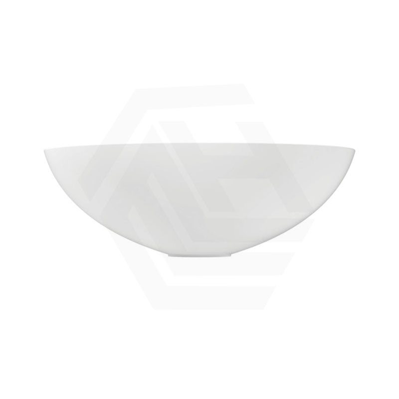 400x400x140mm Fienza Aluca Above Counter Basin Ceramic slim edge design Matt White