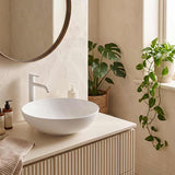Fienza Aluca Round Above Counter Basin Ceramic Slim Edge 400x400x140mm - Variant Colours