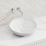 400x400x140mm Fienza Aluca Round Above Counter Basin Ceramic Slim Edge Colours Available