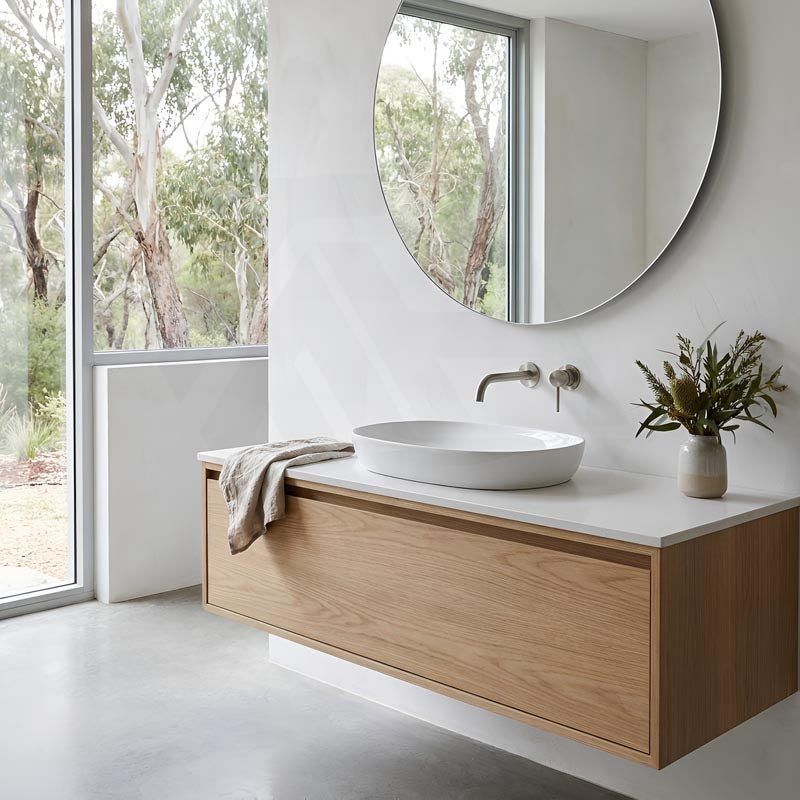 RAK Variant Alpine Oval Inset Ceramic Basin NO Tap Hole 500/600x360x120mm - Gloss White