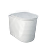 RAK Valet Rimless Wall-Faced Pan with Soft Close Seat 560x363x420mm - Gloss White/Matt White
