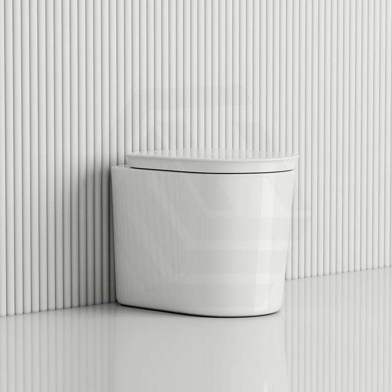 RAK Valet Rimless Wall-Faced Pan with Soft Close Seat 560x363x420mm - Gloss White/Matt White